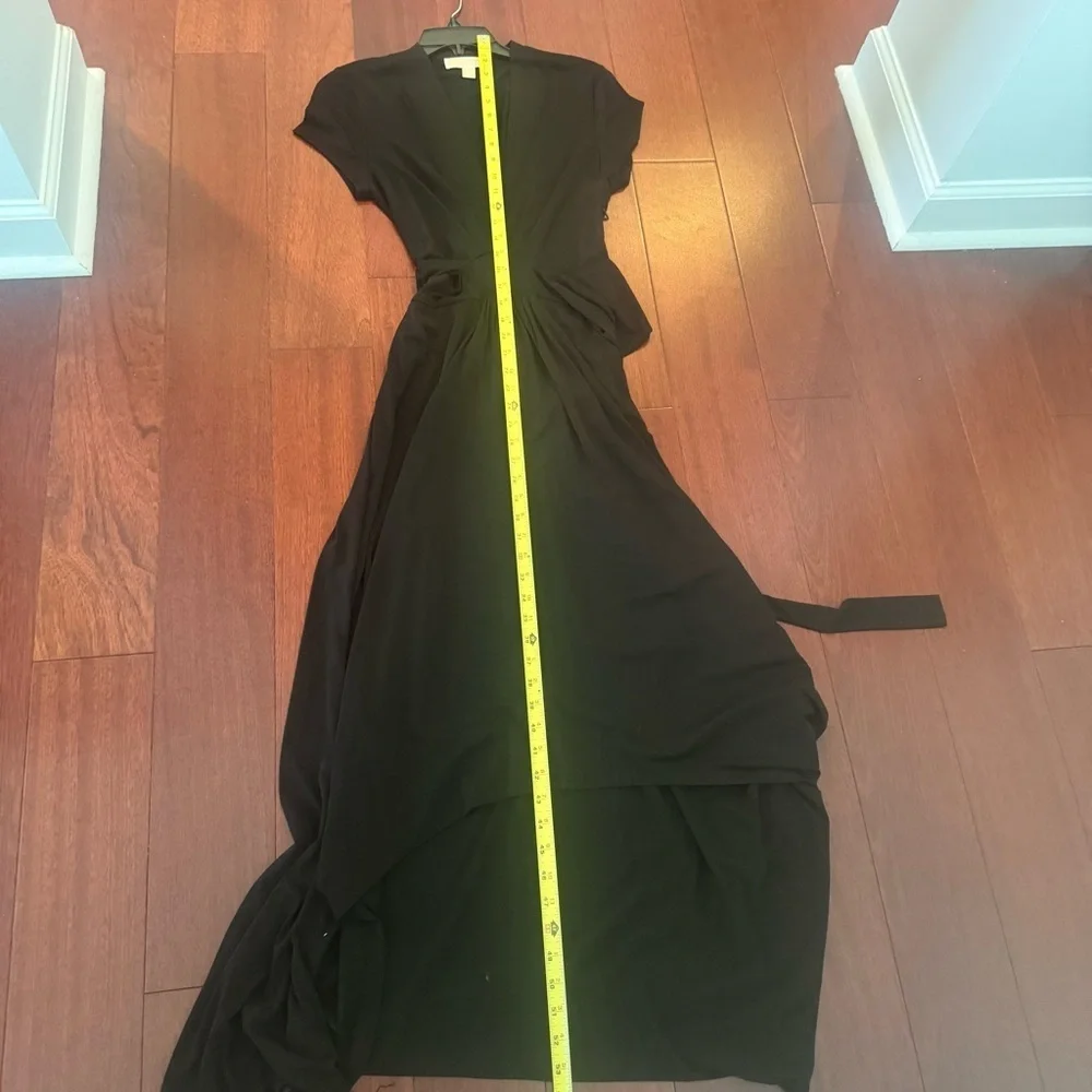 Michael Kors Black High-Low Maxi Dress | Size 10 | Elegant Evening Chic Size 10